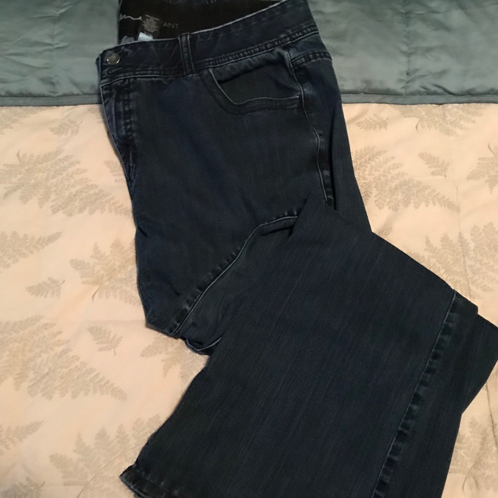 Petite length Flare Blue Jeans